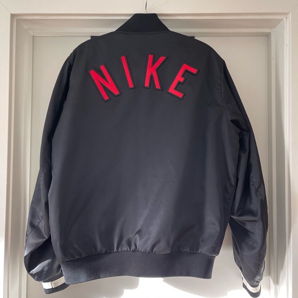 Nike Air Black Satin Bomber (Medium)